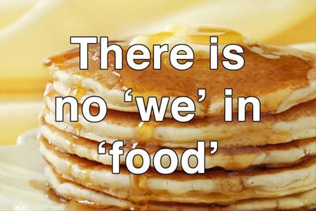 picture of pancake and a quote written on it 