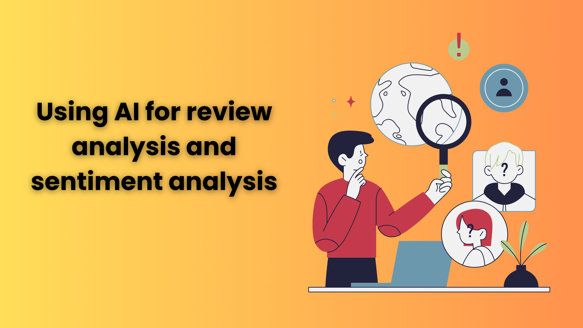 Using AI for review analysis and sentiment analysis